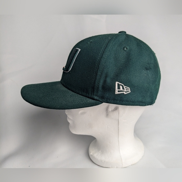NEW ERA MIAMI HURRICANES Baseball Hat Size 7 In GREAT Used Condition - Picture 6 of 8
